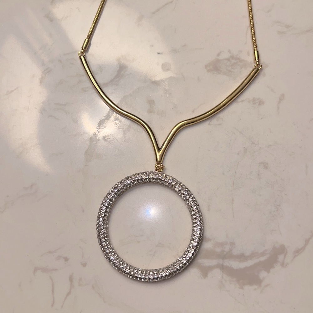 Vince Camuto Rhinestone Pendant Necklace
